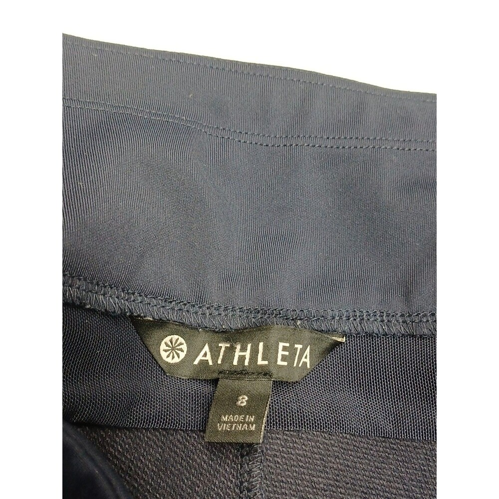 Athleta Legging Pants Size 8 Zip Pockets Black Stretch RN# 54023 - Picture 6 of 8
